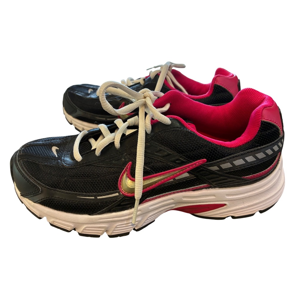 Nike Initiator Running Shoes Women 6.5 Black Pink New Retro Dad Sneakers